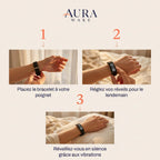 Aura Wake — Bracelet réveil vibrant silencieux